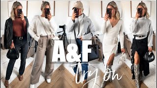 AampF TRY ON HAUL  10 Fall Outfits [upl. by Aix]