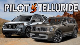 2024 Kia Telluride VS 2025 Honda Pilot  Which Family SUV Truly Reigns Supreme [upl. by Ahseya]