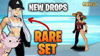 20 New Drops Free Rare Summer Set AQW Adventure Quest Worlds [upl. by Atnaloj]