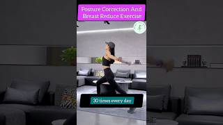 Posture Correction And Breast Reduce Exercise posturecorrection breastexercise weightlossseries [upl. by Yarazed]