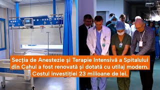 Secția de Anestezie și Terapie Intensivă a Spitalului din Cahul a fost renovată și dotată cu utilaj [upl. by Ruperto881]