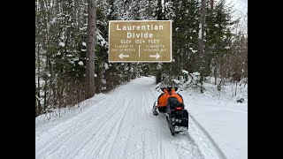 Snowmobile Travelogue The Continental Laurentian Divide [upl. by Florella]