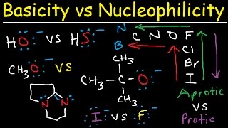 Basicity vs Nucleophilicity  Steric Hindrance [upl. by Vanny]