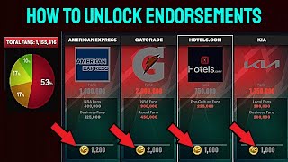 HOW TO UNLOCK ENDORSEMENTS FULL GUIDE NBA 2K25 NEXT GEN [upl. by Neelra]