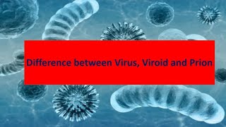 Difference between virus viroid and prions [upl. by Almond]