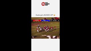 High School Punter Gets Demolished in the Backfield [upl. by Grimbal]