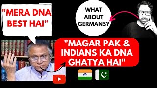 Intellectual says quotIndians amp Pakistanis ka DNA ghatya hota haiquot  Hassan Nisar DNA Statement [upl. by Sibyl826]