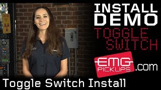 New EMG Solderless Toggle switch Install with Monique [upl. by Charis998]