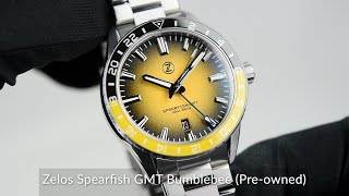 Zelos Spearfish GMT Bumblebee Preowned [upl. by Leinehtan916]