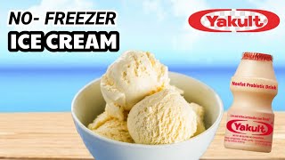 DIY YAKULT ICE CREAM WITHOUT FREEZER [upl. by Nnylassej]