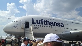 Lufthansa A380  Cabin Tour amp Cockpit Tag der Luftfahrt [upl. by Deehan]