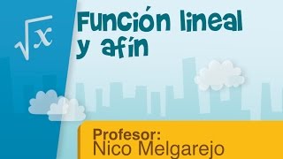 Función lineal y afín [upl. by Ninos]