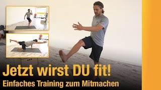 FitnessEinsteigerprogramm  Jetzt wirst DU fit Einfaches Training zum Mitmachen [upl. by Tacye]