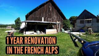 1 YEAR RENOVATION TIMELAPSE  UN APPARTEMENT DANS UNE GRANGE [upl. by Emirak]