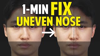 Fix Uneven Nose｜Facial Asymmetry in 1Minute｜Balancing Exercise [upl. by Munt]