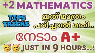 2 MATHEMATICSEXAMINATION SPECIALA  JUST IN 9 HOURSWHAT TO STUDYTIPS AND TRICKS 👍🏻 [upl. by Rukna8]