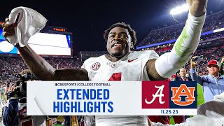 No 8 Alabama at Auburn Extended Highlights I Iron Bowl I CBS Sports [upl. by Wolpert]