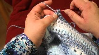 Wrapped double crochet stitch [upl. by Yenitsed]