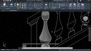 🔵 Arquitectura en AutoCAD 3D  Dibujo de BALAUSTRADA en AutoCAD 3D [upl. by Schaefer]