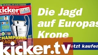 Das Sonderheft zur Königsklasse  kickertv [upl. by Hibbert]