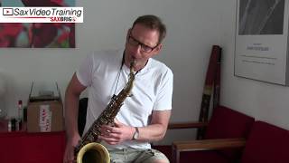 Ich jamme über Funk Playbacks aus dem Funkkurs  DailySax 124 Funky Saxophon Playbacks lernen [upl. by Isteb]