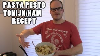 Pasta pesto tonijnham recept  MAN CAVE [upl. by Kcirrez657]