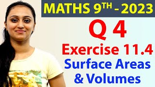 Q 4 Ex 114 Page No 150 Surface Areas amp Volumes  NCERT Class 9th Maths New Syllabus 2023 CBSE [upl. by Carmel]