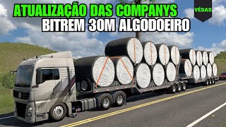 ETS2 151  Testes finais do novo bitrem 30m  MAPA EAA [upl. by Edie]