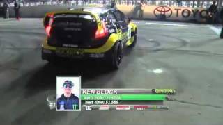 Tanner Foust vs Ken Block at the Ken Block Gymkhana Grid Invitational 2010 [upl. by Korney505]