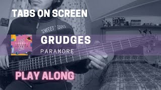 Paramore  Grudges Bass cover amp TABS [upl. by Haissem]