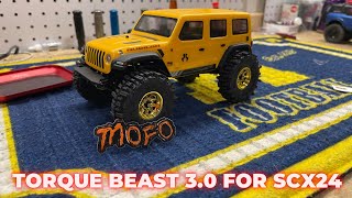 Axial SCX24 gets a new Motor Mofo RC Torque Beast 30 If you add weight……add this too [upl. by Candis]