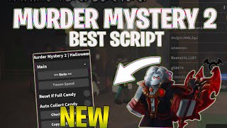 NEW Murder Mystery 2 Halloween Script PASTEBIN 2024 AUTO COLLECT CANDY  AUTO FARM [upl. by Yrtneg]