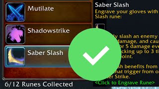 How To Get The Saber Slash Rune Rogue Horde [upl. by Keynes]