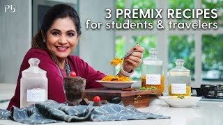 3 Premix Recipes for Students amp Travelers I बस गरम पानी डालो और खा लो I Pankaj Bhadouria [upl. by Llemor]