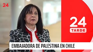 Embajadora de Palestina en Chile quotUn estado de guerra en Gaza significa que no hay límitesquot [upl. by Luo906]