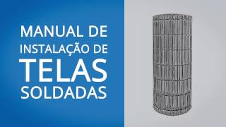 Como instalar Alambrado  Tela Soldada  Casa das Cercas [upl. by Arteid]