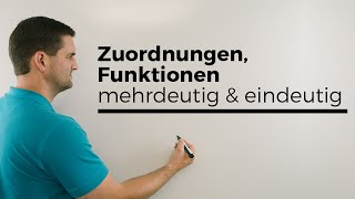 Zuordnungen Funktionen mehrdeutig eindeutig eineindeutig  Mathe by Daniel Jung [upl. by Voletta]