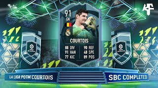 POTM Thibaut Courtois SBC Completed  Tips amp Cheap Method  Fifa 22 [upl. by Griseldis]