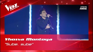 Yhosva Montoya  “Sube sube”  Final  La Voz Argentina 2022 [upl. by Shwalb]