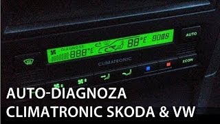 Kalibracja i autodiagnoza Climatronic Škoda Octavia Superb Volkswagen Golf Passat B5 [upl. by Anaher]