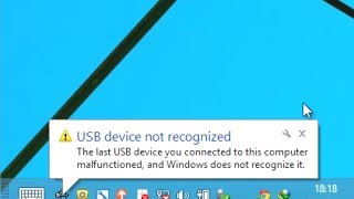 problème erreur 43 usb non reconnu usb not recognized solution حل مشكلة عدم قراءة ويندوزلل [upl. by Atiekahs876]