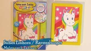 MalenNachZahlen  Ravensburger 29603  Süßes Einhorn [upl. by Virginia]