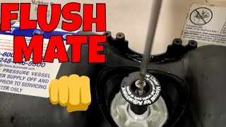 HOW TO WORK ON THE SLOAN FLUSHMATE PRESSURE CANISTER [upl. by Airom126]