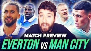 HAALAND OR DOKU TO RETURN EVERTON vs MAN CITY  MATCH PREVIEW [upl. by Urbana]