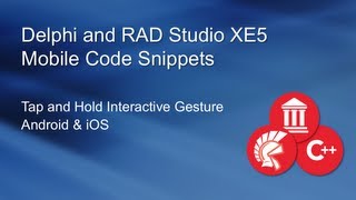 Mobile Tap and Hold Gesture with Delphi XE5 [upl. by Pegma]