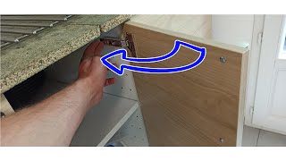 IKEA install kitchen hinge door basics  montage porte UTRUSTA METOD KNOXHULT [upl. by Ecyar]