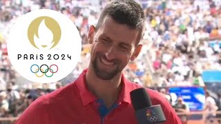 Novak Djokovics Carlos Alcaraz comments speak volumes after emotional Olympics gold win [upl. by Turro]