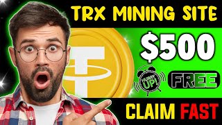 Legit New TRX Mining Website Today  Trx Mining Withdraw proof  Earn Trx  Daily Mine Free Trx [upl. by Sabec307]