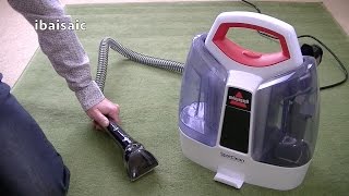 Bissell Spotclean Portable Spot Cleaner 3698E Demonstration amp Review [upl. by Yug607]