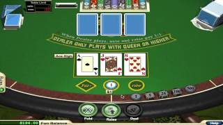 Basic Strategy for 3 Card Poker [upl. by Aicnatsnoc]